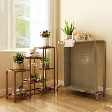 ДЕРЕВЯННАЯ ПОДСТАВКА ДЛЯ ЦВЕТОВ ПОЛКА ДЛЯ РАСТЕНИЙ ЦВЕТЫ 78 СМ ДЕРЕВО + АКСЕССУАРЫ