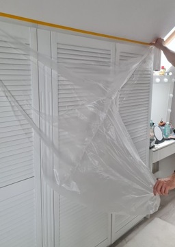 ПЛЕНКА ДЛЯ ПОКРАСКИ АНТИХЛАП С ЛЕНТОЙ 150смx33 Клейкая пленка Speedy Mask
