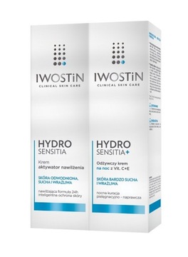 Zestaw IWOSTIN HYDRO SENSITIA Krem Noc + Dzień