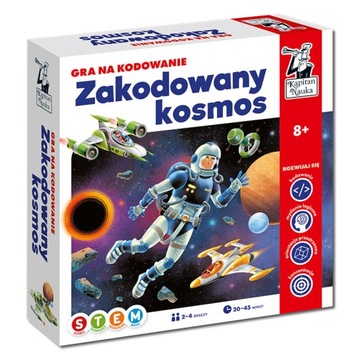 GRA NA KODOWANIE ZAKODOWANY KOSMOS GRA MATEMATYCZNA DZIECI KAPITAN NAUKA