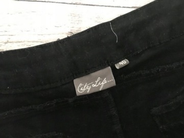 CITY LIFE__spodenki szorty JEANS czarne__40