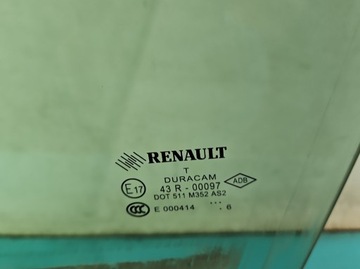 SKLO (OKNO) DVEŘE PŘEDNÍ LEVÝ RENAULT FLUENCE ŘIDIČE 16