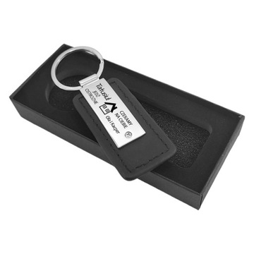 БРЕЛОК КОЖАНЫЙ МЕТАЛЛ ПОДАРОК ​​НА ДЕНЬ ОТЦА С ГРАВИРОВКОЙ ПАПА