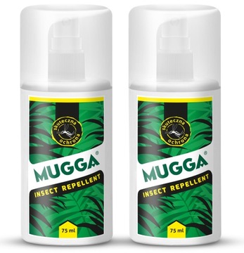 ZESTAW SPRAY ŚRODEK NA KOMARY KLESZCZE 2X MUGGA