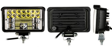 MOCNE LAMPY ROBOCZE HALOGEN REFLEKTOR OŚWIETLENIE 108W 12-24V 2X36 LED