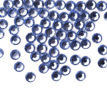 Стразы для ногтей для стеклянного лака для декора SS3 LIGHT SAPHIRE, 50 шт.