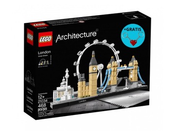 LEGO Architecture Londyn 21034 + 2 x brelok LEGO - GRATIS