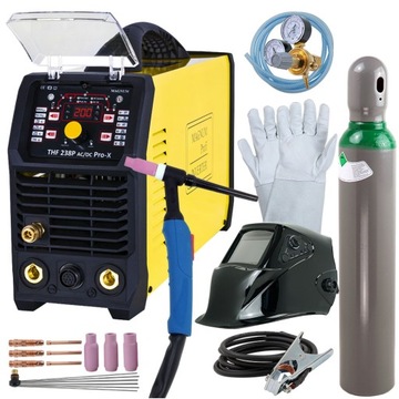 Magnum THF 238 Pro X TIG AC DC MMA spawarka zestaw
