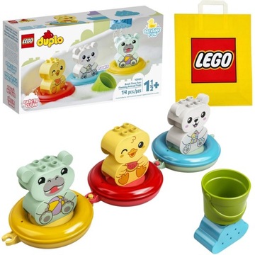 LEGO DUPLO 10965 Pływający pociąg ze zwierzątkami + Torba Prezentowa