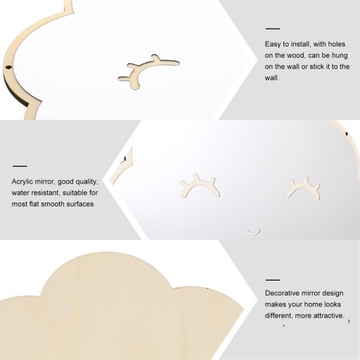 Рабочий стол с декоративным панно на стене с безрамным зеркалом.