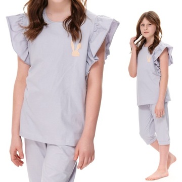 PIŻAMA dziewczęca krótki rękaw Doctor Nap 122/128