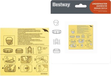 ŁATKA Zestaw naprawczy basen materac Bestway 62091