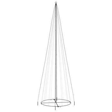 vidaXL Коническая рождественская елка 1134 Теплых белых светодиодов 230x800 см