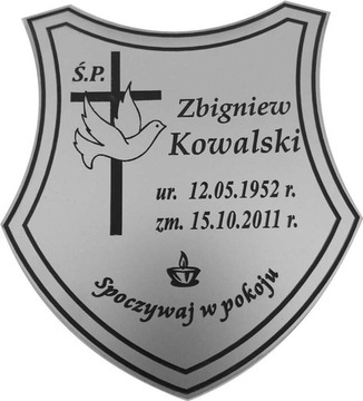 Табличка могильная, табличка с ГРАВИРОВКОЙ, ТОЛЩИНА, 3 мм.