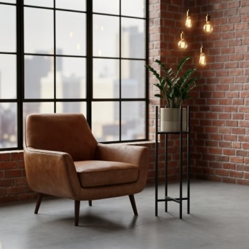 МЕТАЛЛИЧЕСКАЯ ПОДСТАВКА ДЛЯ ЦВЕТОВ ЧЕРНАЯ 80СМ ЛОФТ ПОЛИШ ПРОДУКТ