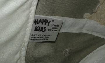 NOWA czapka chłopięca z daszkiem Happy Kids 50 cm.