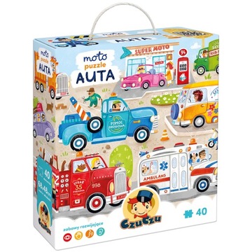 Puzzle Moto CzuCzu Auta 40 elementów