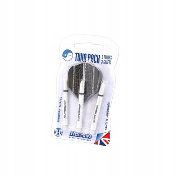 Harrows Twin Pack shafty Supergrip + piórka Superg