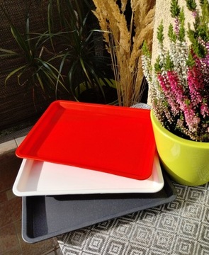 КУХОННЫЙ ПОДДОН УНИВЕРСАЛЬНЫЙ ПОДНОС ТАРЕЛКА ПОДСТАВКА ДЛЯ ЕДЫ ЧЕРНАЯ