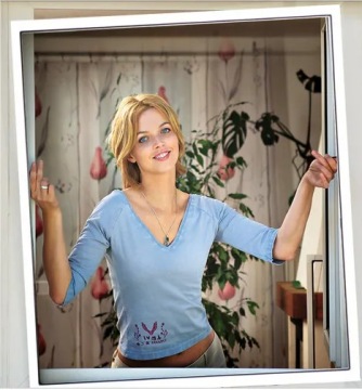 Комарская сеть на окне алюминиевая рама сетка комара