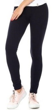 LEGINSY GETRY LEGGINSY CZARNE FIT SPORT S M