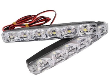 Światła jazdy dziennej LED DRL Homologacja 6000K ZAROWKA LAMPA