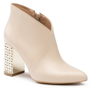 Botki R.Polański 975 - Beżowy Lico