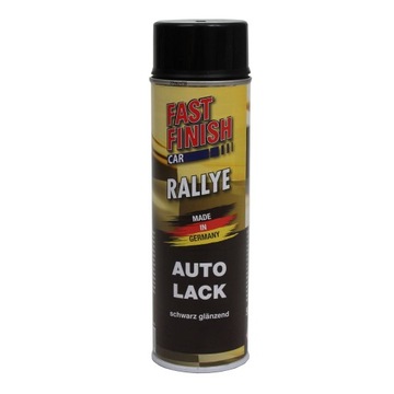 FAST FINISH Rallye lakier samochodowy czarny, połysk 500ml OPIS!