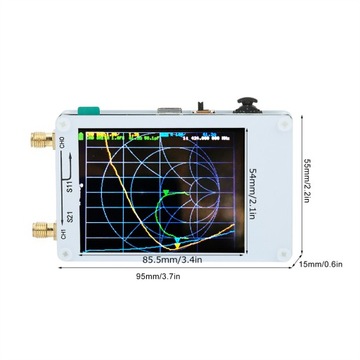 Nano VNA - wektorowy analizator sieci VNA 10kHz-1.5GHz