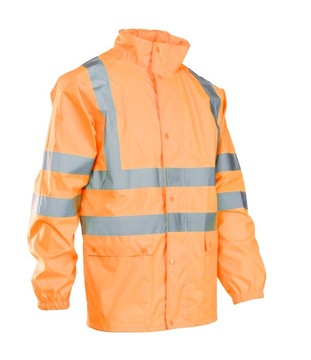 KURTKA PRZECIWDESZCZOWA POMARAŃCZOWA ODBLASK GROSVENOR 3XL
