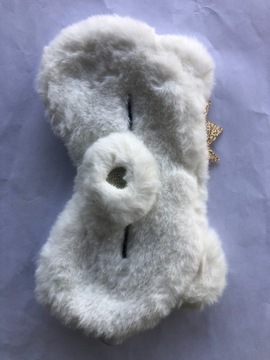 МАСКА ДЛЯ ВЕК ДЛЯ СНА, СНА, РАССЛАБЛЕНИЯ, плюшевый мишка, белый OLDMAN PLUSH