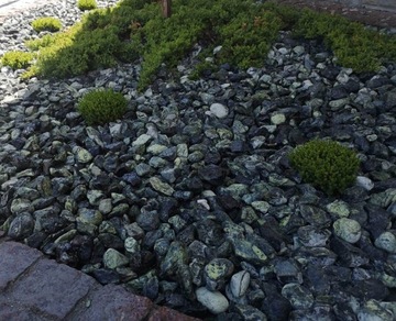 ГАЛЬКА ЗЕЛЕНАЯ GREEN&BLACK STONE GARDEN 2-4 см 25кг