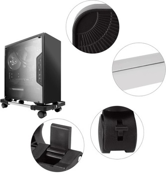 Троллейная база для держателя держателя ПК с колесами для регулируемого стола