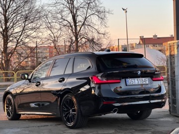 BMW Seria 3 G20-G21 Touring 2.0 320d 190KM 2021 BMW 3er G21 190 KM Automat SportLine Shadow Line / Virtual / BEZWYPADKOWY, zdjęcie 3