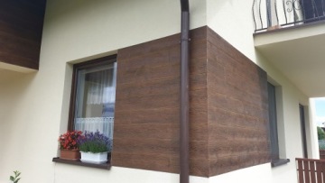 Фасадная доска Имитация деревянных панелей Гибкая PALISANDER