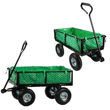 WÓZEK TRANSPORTOWY 3 W 1 OGRODOWY TACZKA TRANSPORTER SKŁADANY DUŻY