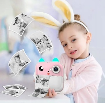 DRUKUŚ ЦИФРОВАЯ ЖК-КАМЕРА МГНОВЕННОГО СОХРАНЕНИЯ С ПРИНТЕРОМ ДЛЯ ДЕТСКИХ ИГРОВЫХ РОЛИКОВ