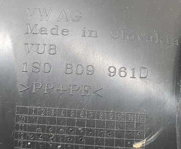 PODBĚH LEVÝ PŘEDNÍ VW UP 1S0809961D