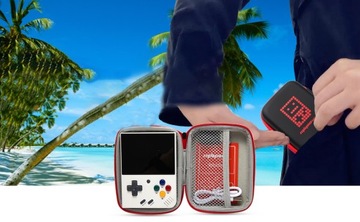 PRZENOŚNA KONSOLA DO GIER MIYOO MINI PLUS PS1 Z PONAD 15000 GIER+128G TF