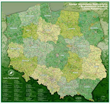 ZASIĘGI TERYTORIALNE NADLEŚNICTW