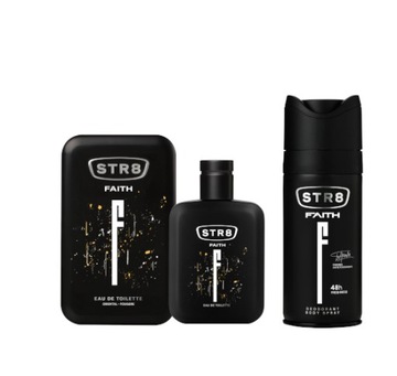 STR8 FAITH ZESTAW 2cz WODA EDT 50ml + DEO SPRAY 150ml