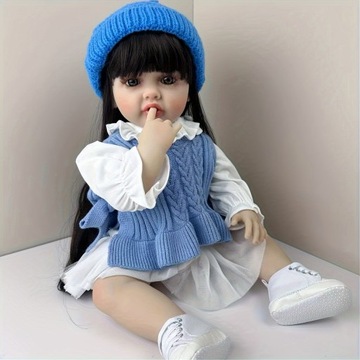 REBORN silikonowe Dziewczyny LALKA Prezent 55CM