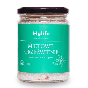 Magnezowa sól do kąpieli 540 g o zapachu mięty