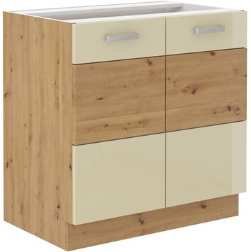 DOLNA SZAFKA KUCHENNA 2 FRONTY ARTISAN KREM 80 CM