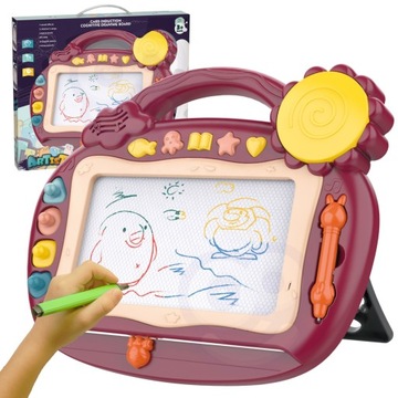 ZNIKOPIS TABLICA MAGNETYCZNA KOLOROWA DO PISANIA MALOWANIA DŹWIĘK WOOPIE