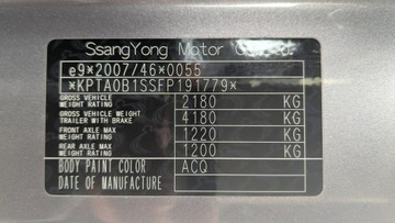  SsangYong Korando 2.0DT Opłacony Bezwypadkowy, zdjęcie 21