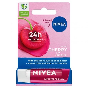 Nivea Pielęgnująca pomadka do ust Cherry Shine 4.8