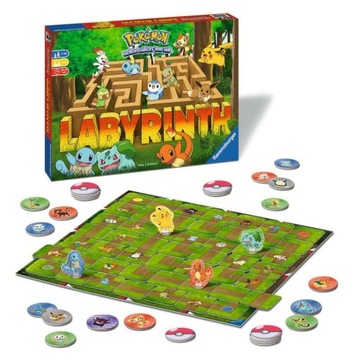 GRA PLANSZOWA STRATEGICZNA LABIRYNT POKEMON