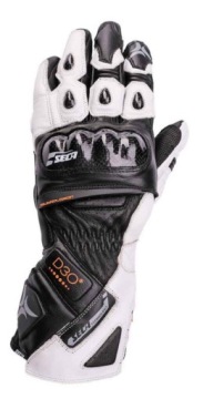 Rękawice motocyklowe SECA TRACKDAY BLACK/WHITE S