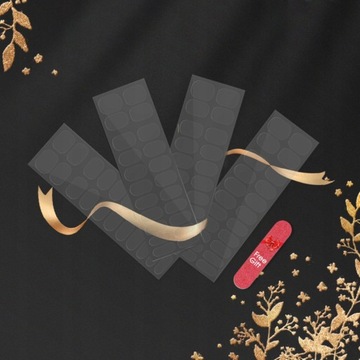 Наклейки для ногтей, гелевые обертывания, полоски, 5 листов